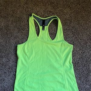Neon green Razorback tank top from Aeropostale